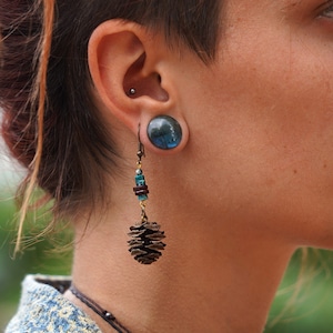 Forest jewelry earrings sequoia nature jewelry gift wood jewelry earrings pair boho jewelry forest earrings hippie nature jewelry earrings