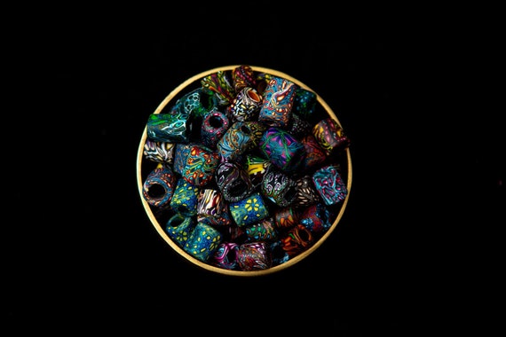 Imoris BOX Dreadlockperlen Dreadperlen Set Dreadschmuck Hippie Perlen Boho Schmuck Dreadlock Perlen Set Dread Schmuck Perlen Rastaperlen Set
