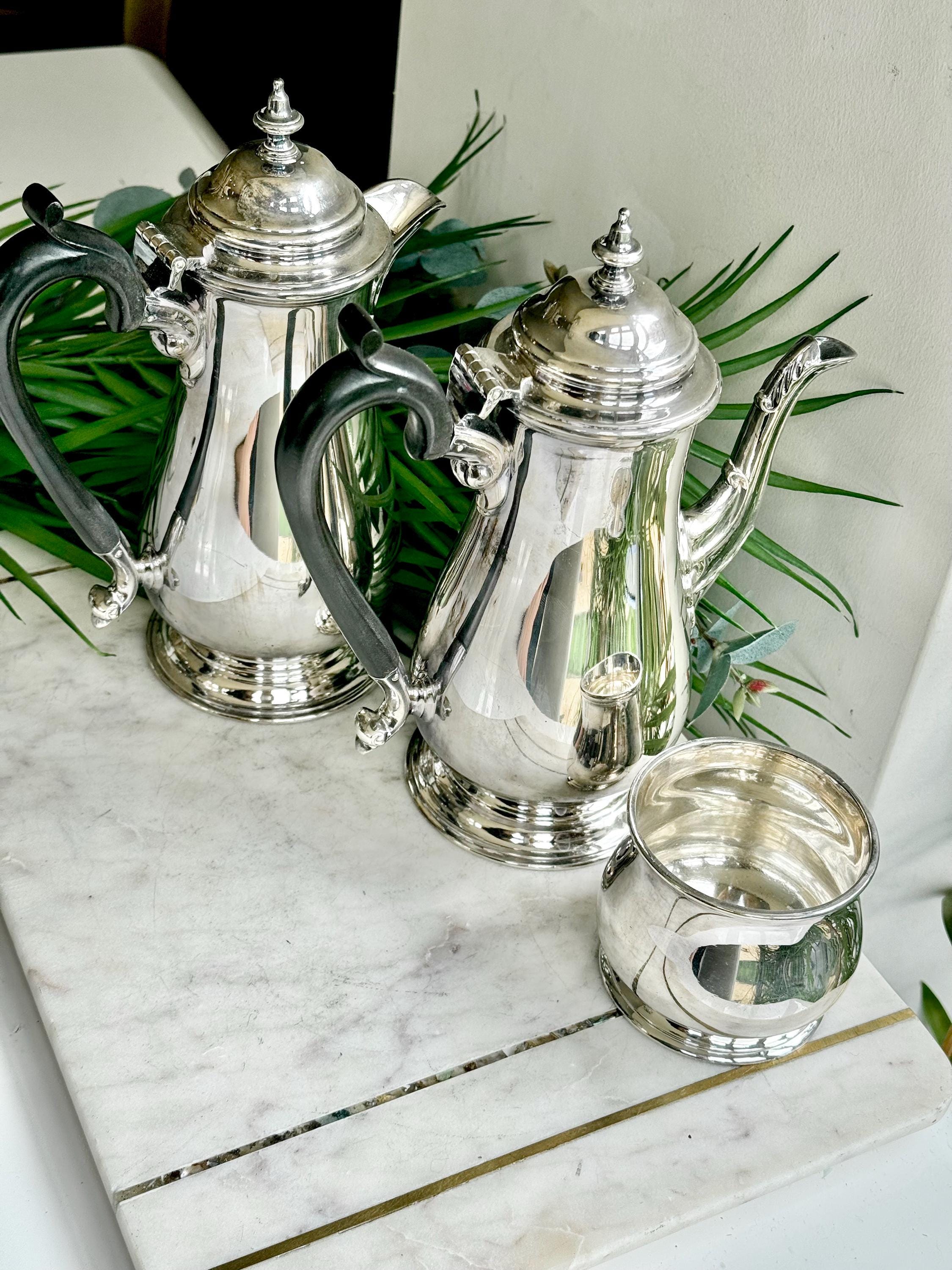 Antique Harrison Brothers & Howson Silver-plated Three-piece Tea