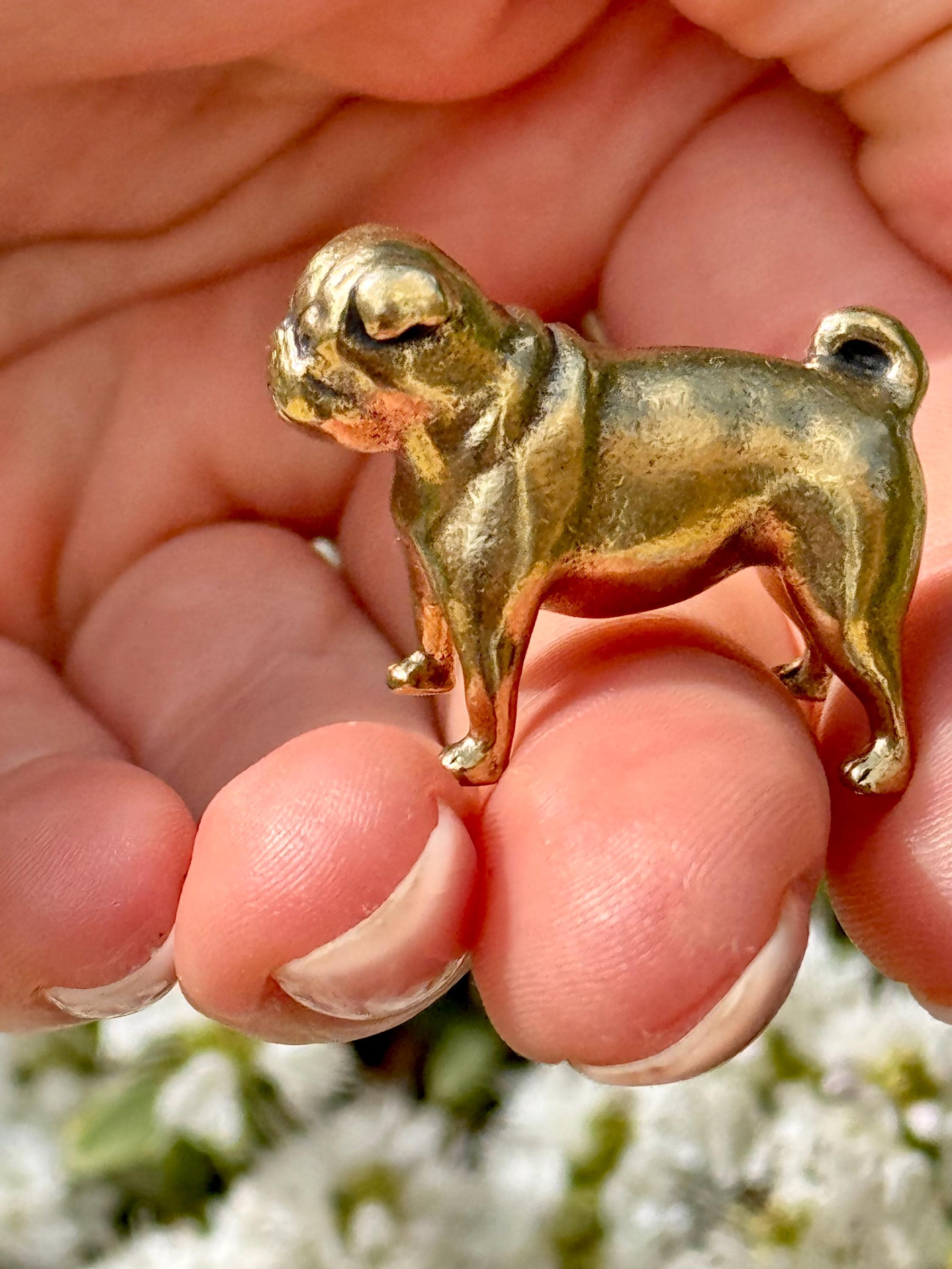 ブロンズ製の犬の置物 - Etsy 日本