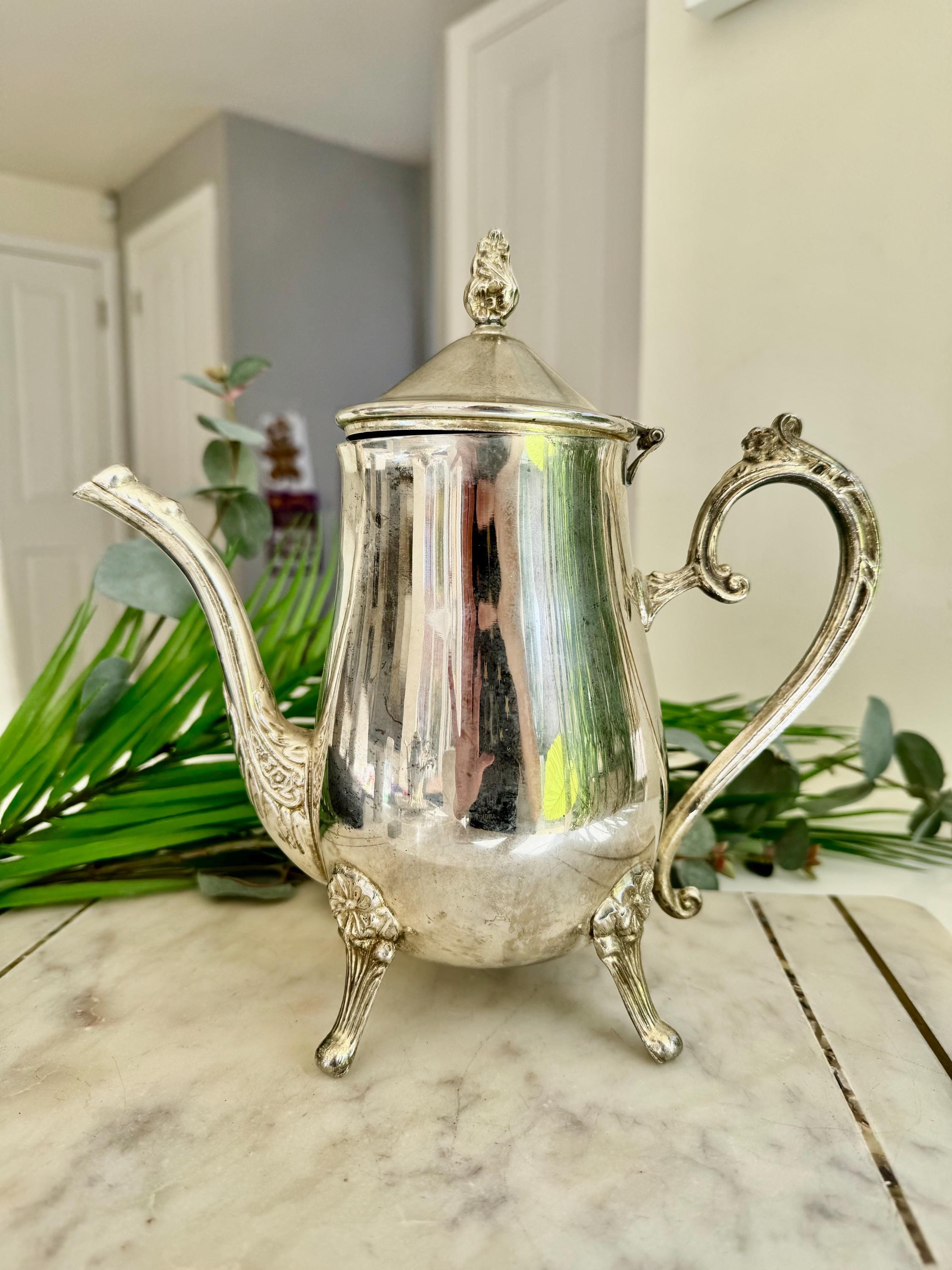 Hotel silver teapot - Etsy 日本