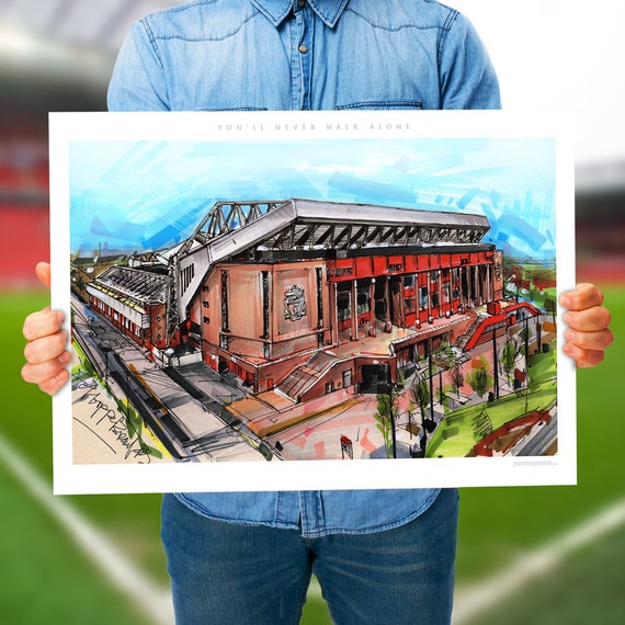 Liverpool Soccer Stadium Poster 70x50 Cm 