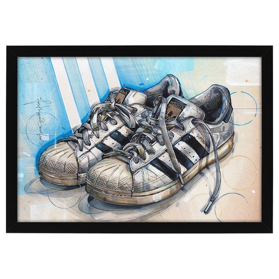 painting adidas stripes