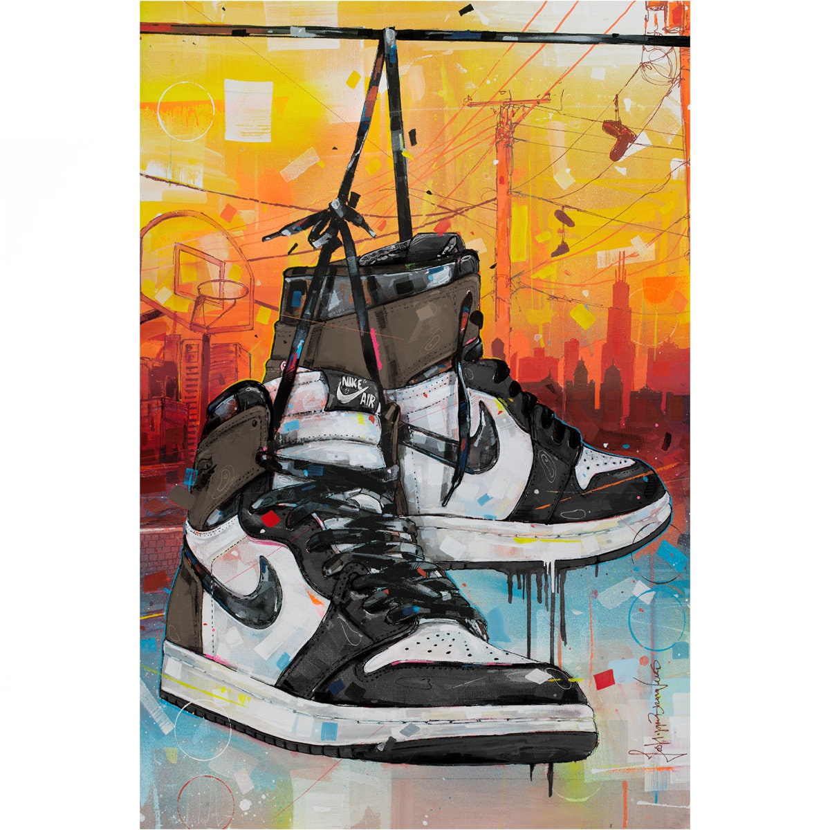 Jordan cheap 1 canvas
