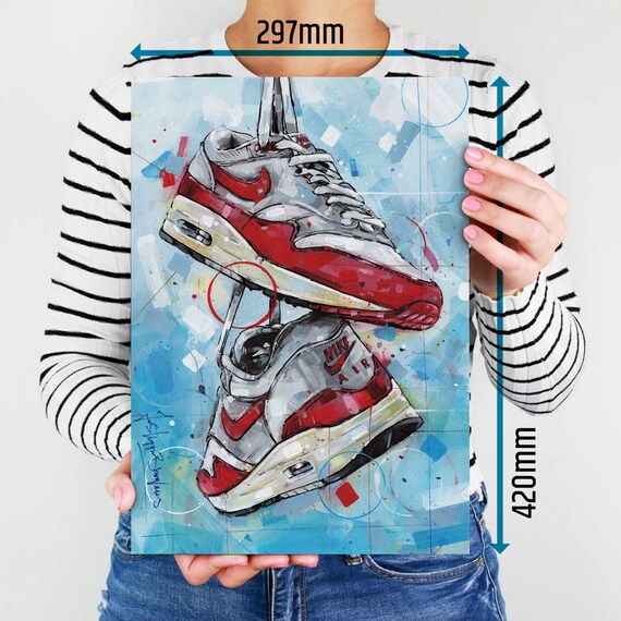 Affiche Air Max 1 OG rouge 29,7x42 cm A3 -  Canada