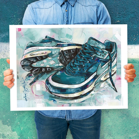 Air Max Classic BW Marina Gray Jade Poster 70x50 Cm 