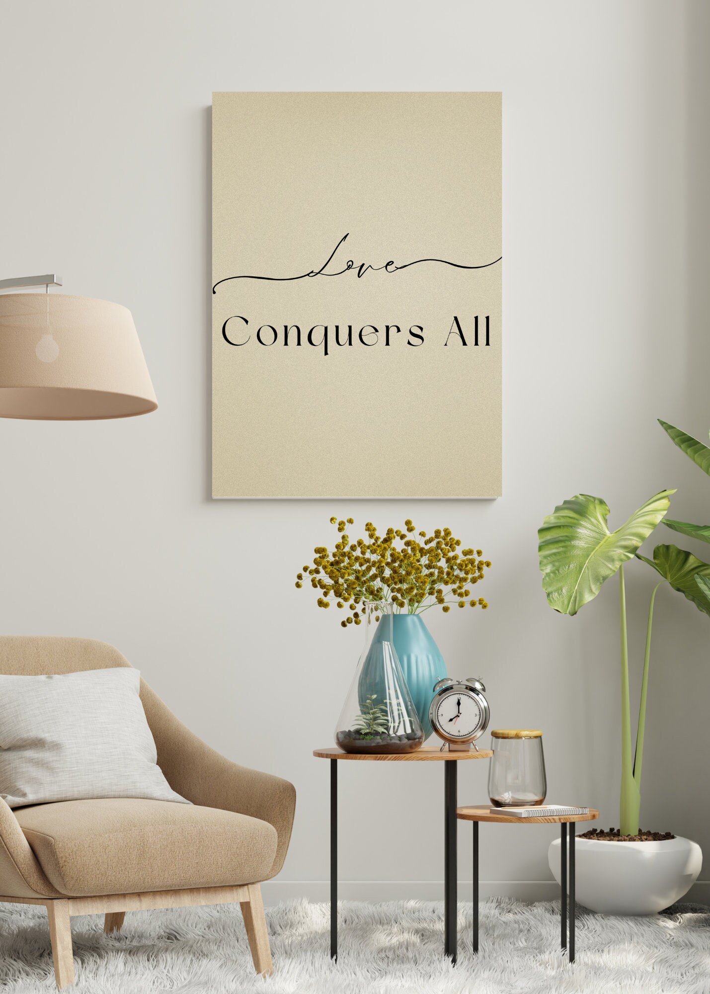 Love Conquers All Printable Wall Decor Wall Prints Bedroom Printable ...
