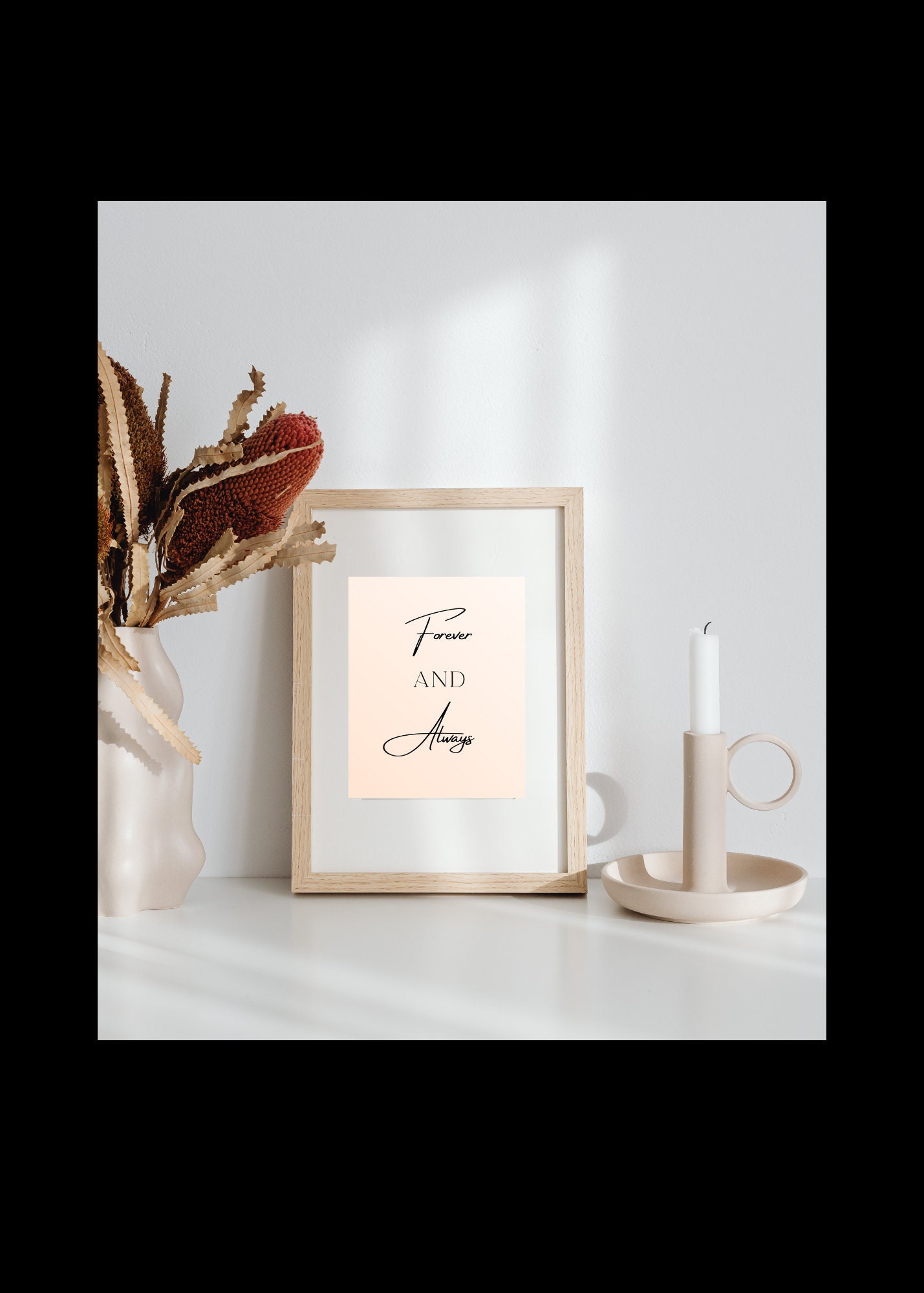 Forever and Always| Wall Decor | Wall Prints Bedroom | Printable Quotes ...