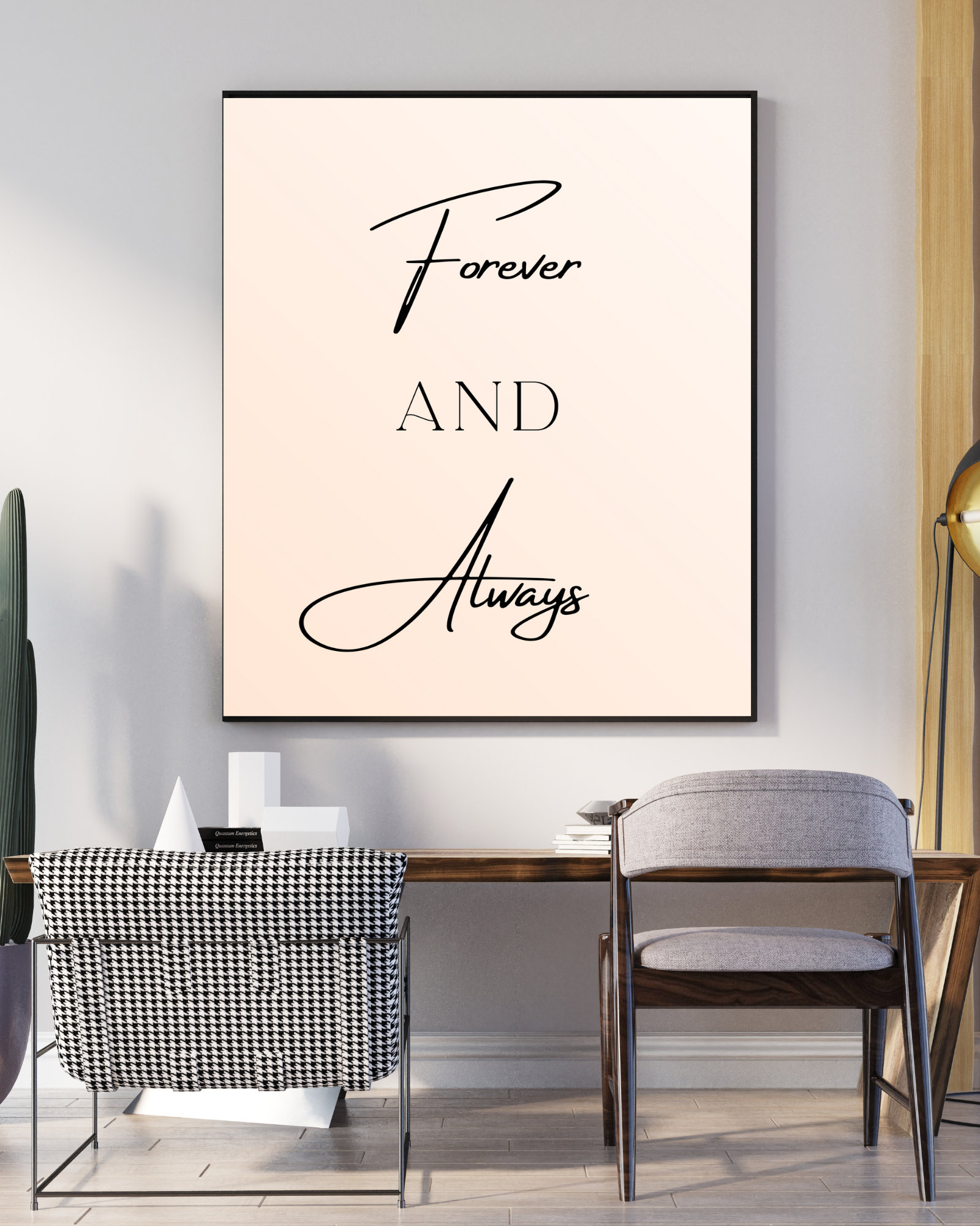 Forever and Always Wall Decor Wall Prints Bedroom Printable Quotes Wall ...