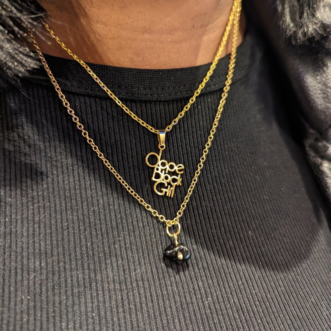 Black Girl Magic Necklace Dope Black Girl Necklace Black Etsy
