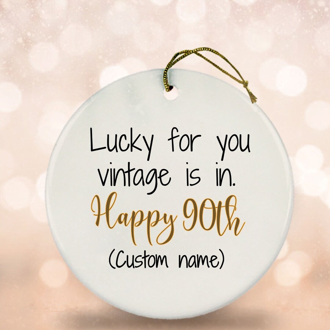 Personalized Birthday Gift, 90th Birthday Gifts for Her, 90th Birthday Gifts for Him, 90th