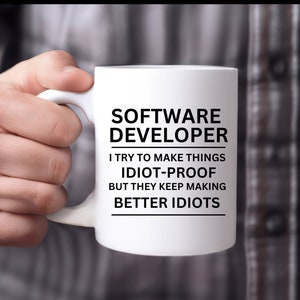 Software Developer Novelty Mug, Software Engineer, Gift For Engineer Birthday, Engineering Graduation, Software Developer