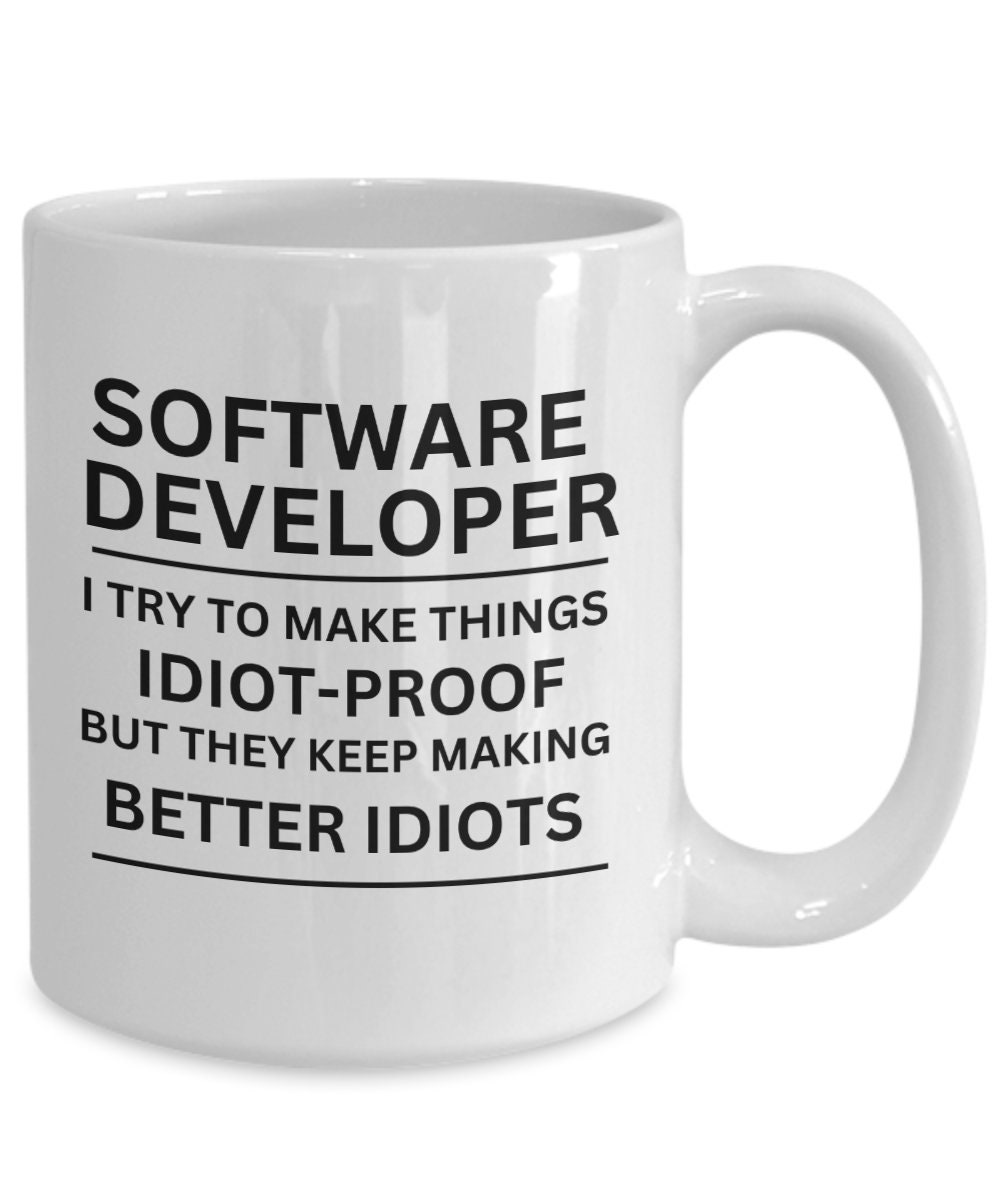 Software Developer Novelty Mug, Software Engineer, Gift for Engineer ...