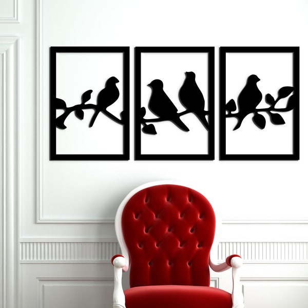 Wooden Bird Wall Art - Etsy