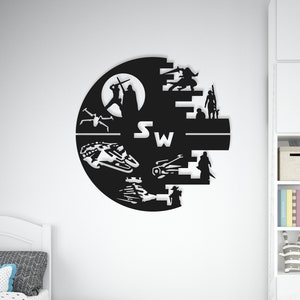 Star Wars Wall Decor, Star Wars Wood Sign, Kids Room Wall Decor, Star Wars Fan Gift, Nursery Wall Art, Darth Vader Sign, Gift For Boys