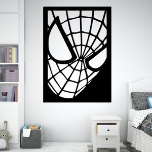 Spinnenmann Holz Wandkunst | Jungen Zimmer Wand Dekor | Superheld Spider Man Holzwanddekor | Kinderzimmer Wand Dekor | Kinderzimmer Geschenk Wandbehang