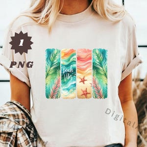 Beach Vibes Brushstroke Trend Design - Holiday Design - Sublimation T-Shirt design
