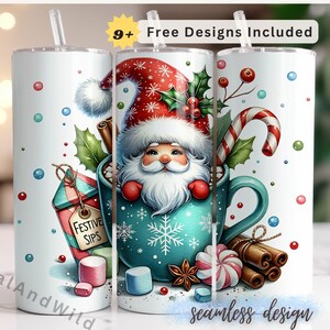 Watercolor Hot Cocoa Gnomes Clipart, Cute Christmas Gnomes Clipart, Festive Gnomes Clipart, Gnomes PNG, Holiday Sublimation Digital Files