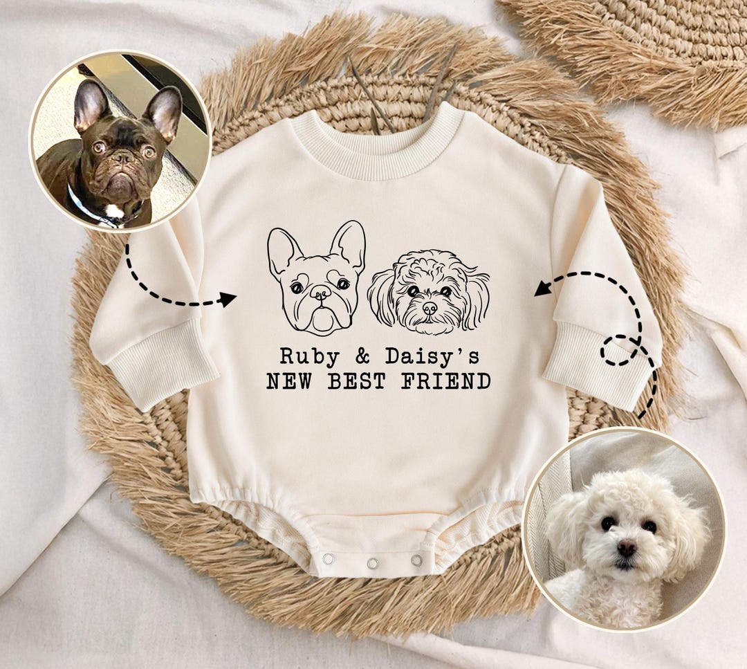 Baby Polo Dog Contrast Sleeves Romper