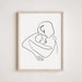Custom Minimalist One Line Art, Personalized Line Art Drawing, Custom ...