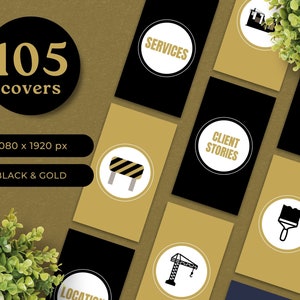 105 Construction Instagram Highlight Covers, INSTANT DOWNLOAD ...