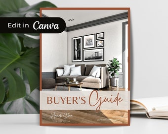 Real Estate Buyer Guide Templates, INSTANT DOWNLOAD, Real Estate Marketing, Home Buyer Roadmap, Real Estate Templates, Autumn Brown - RAB1