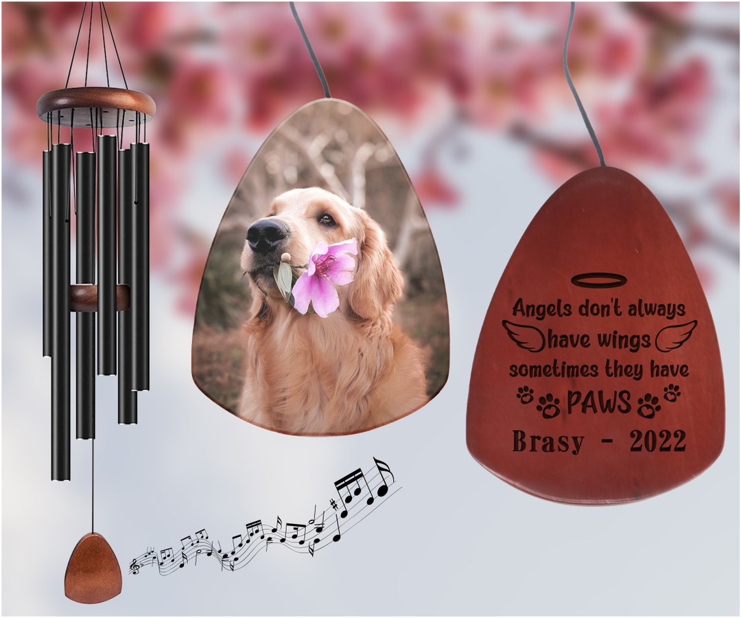 Personalized Pet Memorial Wind Chimes for Dogs Cats and All Etsy