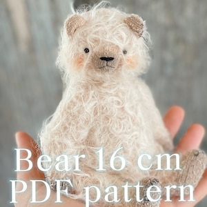 Teddy Bear Sewing Pattern - Simply  PDF Pattern for  Plush Toy - Plush Toy Sewing Pattern - Artist Teddy Bear Sewing Pattern