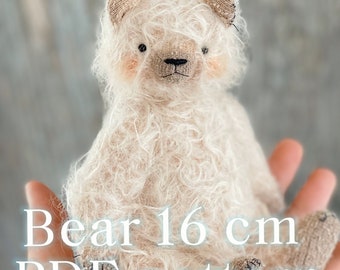 Teddy Bear Sewing Pattern - Simply  PDF Pattern for  Plush Toy - Plush Toy Sewing Pattern - Artist Teddy Bear Sewing Pattern