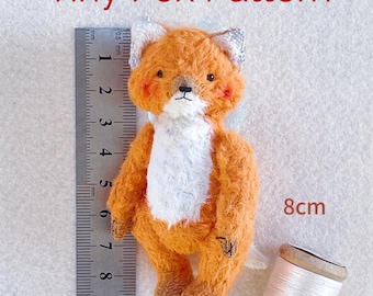 Fox Toy Sewing Pattern - Handmade Plushie Fox  - Instant Download PDF - Fox Toy Pattern For Sewing Enthusiasts - Miniature Fox Pattern