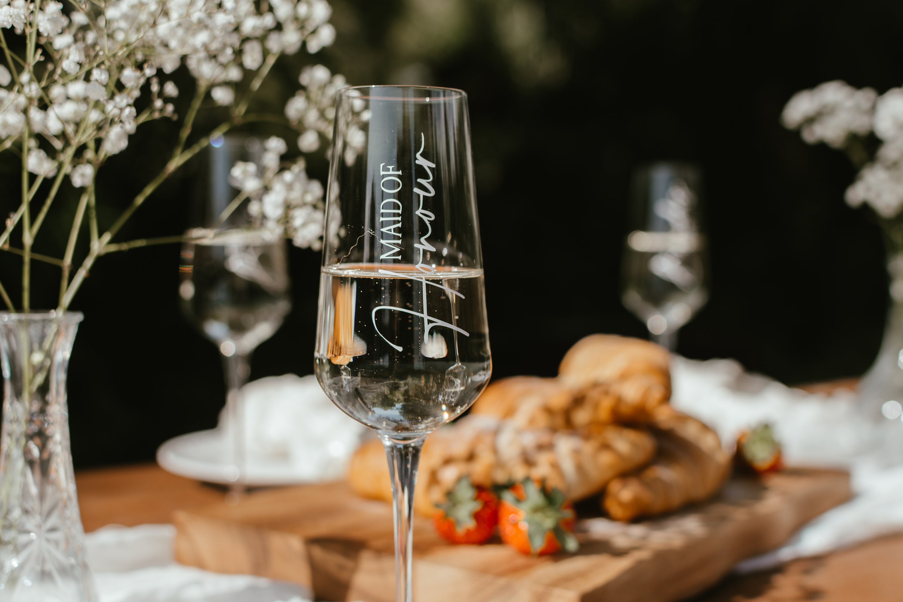 Wedding Champagne Flutes Bridesmaids Champagne Glasses Etsy UK