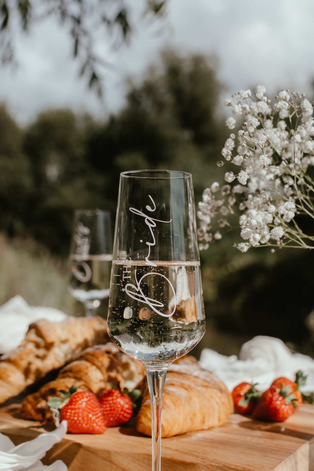 Wedding Champagne Flutes Bridesmaids Champagne Glasses Unique Wedding