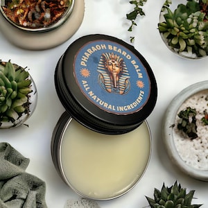 Luxuriöser Pharaoh Bartbalsam: Pflegende Bartbutter - Rein & Biologisch