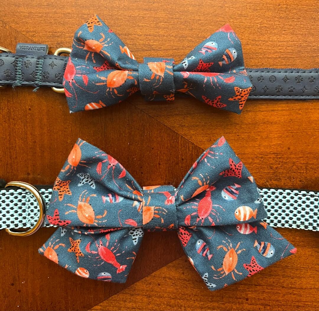 Under the Sea Dog Bow, Under the Sea Dog Bow Tie, Dog Collar Bow, Dog ...