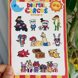 The amazing digital circus stickers - Etsy 日本