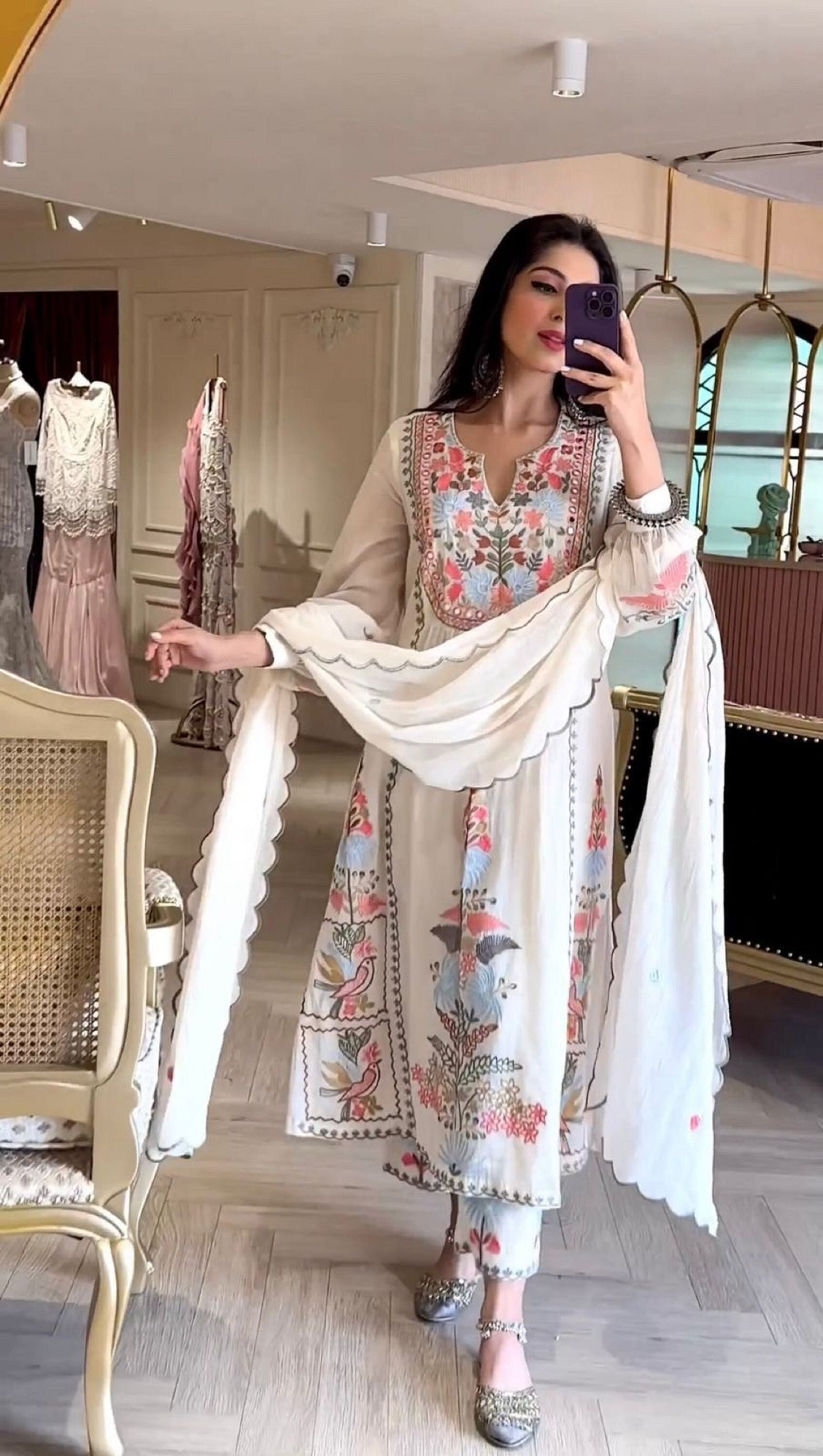Traditional Wedding Wear Pakistani Suit | Latest Kurti Designs