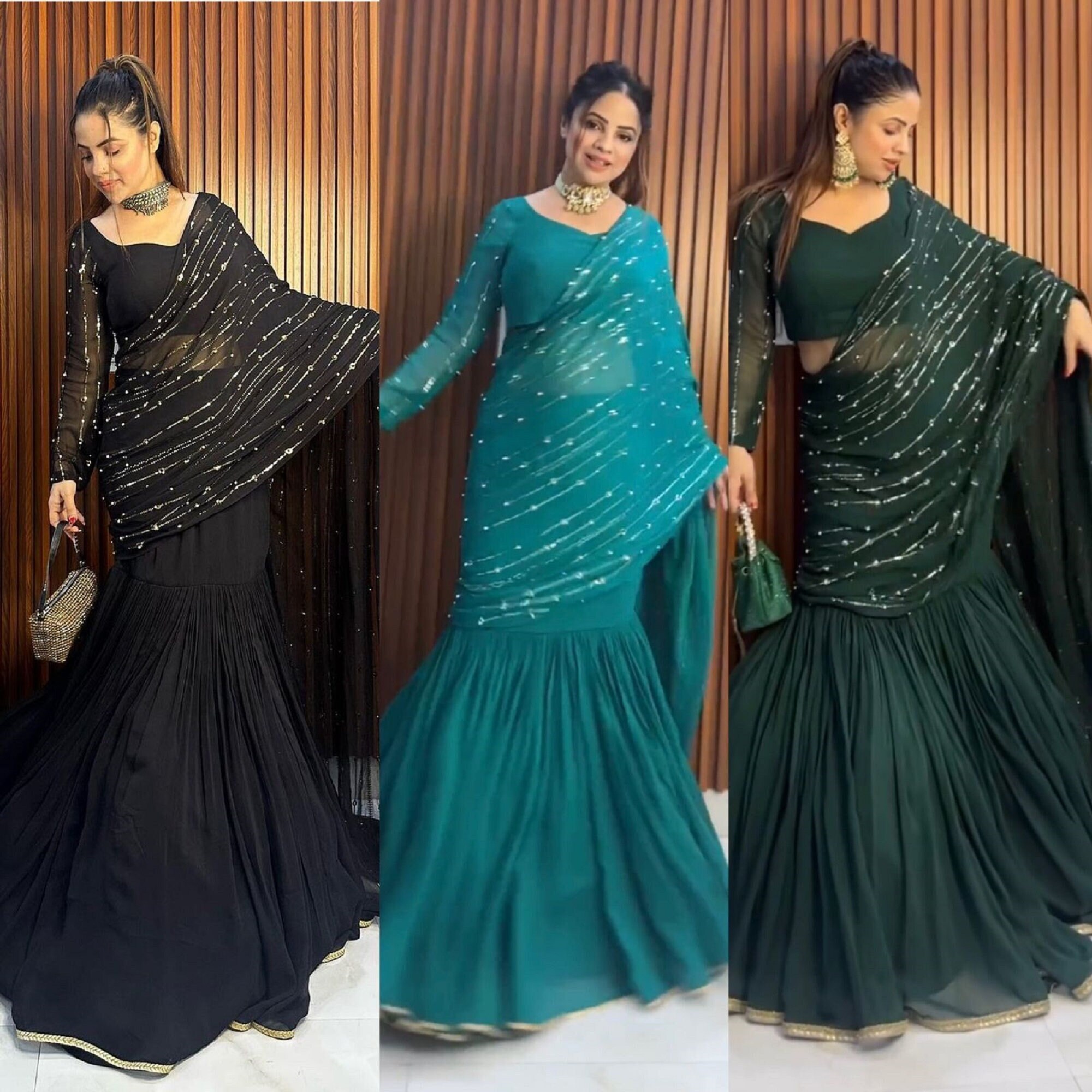 Lehenga saree new hot sale style