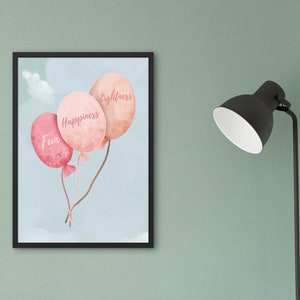 Balloons in Watercolors | Digital