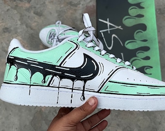DRIP DROP theme Air Force 1  | Custom sneakers | Personalized shoes | Unique gift | hand painted shoes