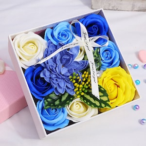 Muttertag Kreative Luxus Rosenblätter Seife (Geschenkbox) Seife Blumen Set, Geschenk für sie, Geschenk Bündel, Mama Geschenk, Mama Tag - (KOSTENFREIER VERSAND)