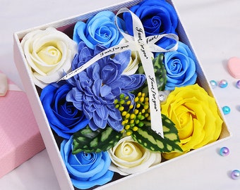 Moederdag Creatieve Luxe Rozenblaadjes Zeep (Gift Box) Zeep Bloemen Set, Cadeau voor haar, Cadeaubundel, Mama Cadeau, Mama Dag - (GRATIS VERZENDING)