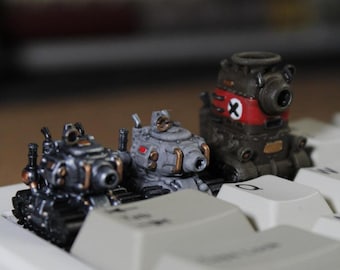 Klassieke chibi-tanks aangepaste mechanische keycap voor Dark Souls Handgemaakt verzamelobject Uniek personaliseren cadeau Speelgoed