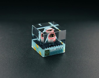Cute Zenless Zone Zero Shark BANGBOO Keycap personalizado de alta qualidade feito à mão, animação única colecionável, teclas mecânicas personalizadas