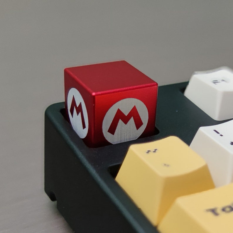 Super Mario Bros Custom Keycap Aluminum Alloy Non -electroplating High ...