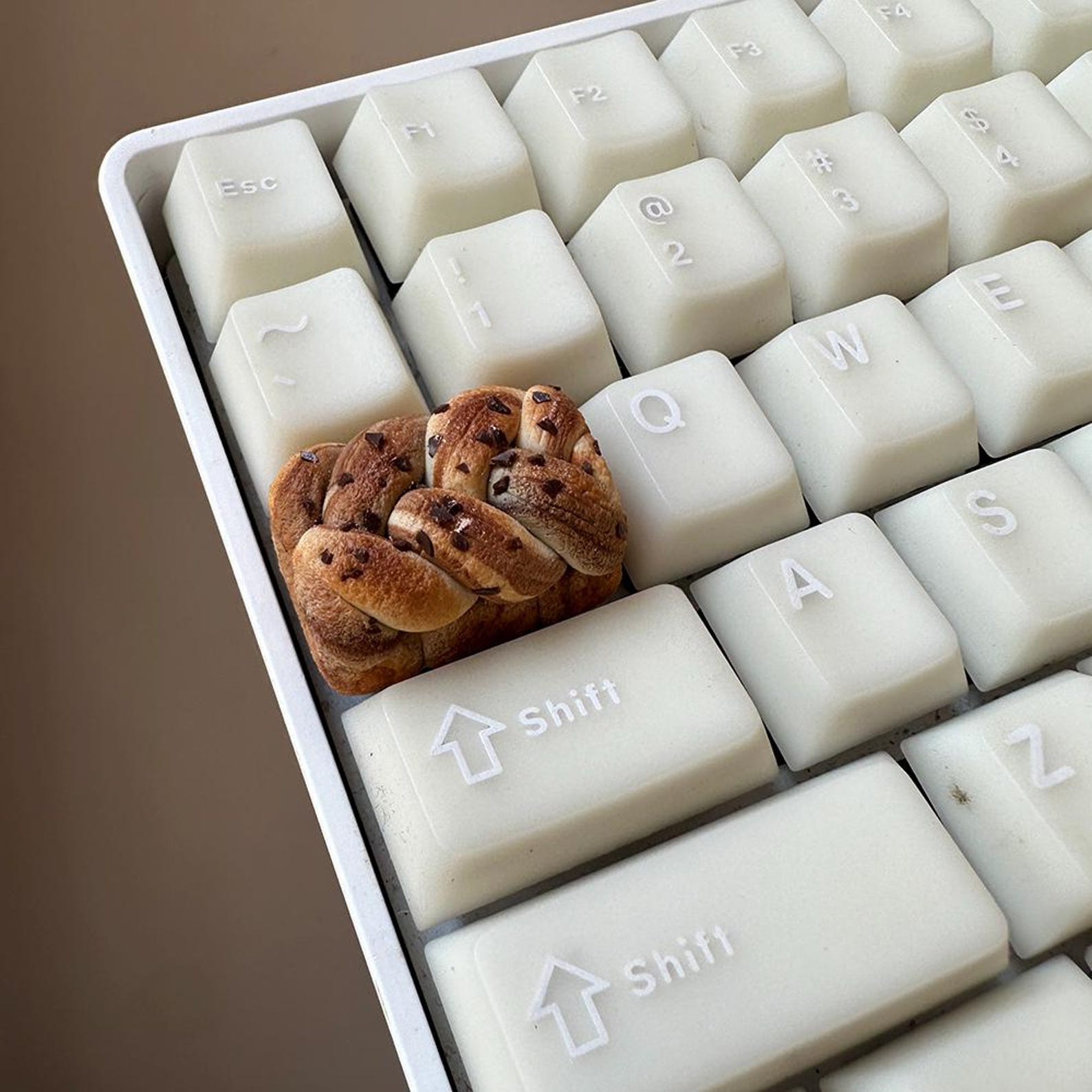 Cute Food Toy 1.5us and 2.0us Chocolate Toast Bread Custom Keycap High ...