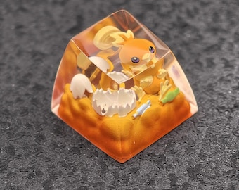 Torchic Handmade Custom Mechanical Keycaps for Pocket Monster Collectible Unique Gift Toy