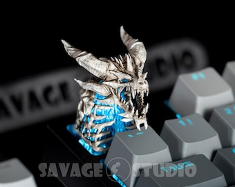 Teclas mecánicas Sindragosa Frost Wyrm Lich King para World of Warcraft, teclas personalizadas, hechas a mano, coleccionables, únicas, personalizables