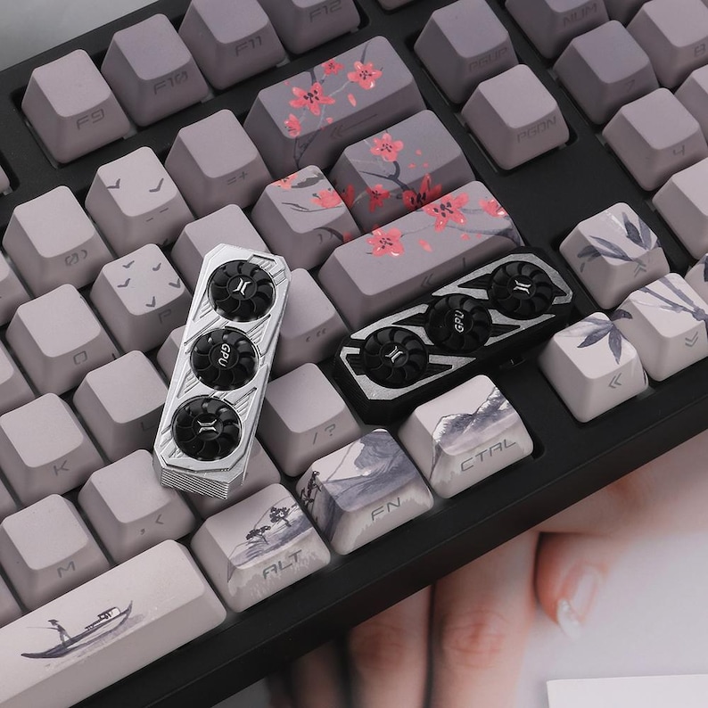 Mini Gpu Keychain Cute Graphics Card Computer 2.75U Shift-key Mechanical Keycaps ...