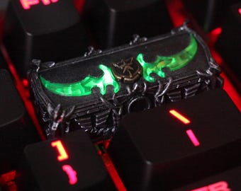 WOW Warglaive de Azzinoth Illidan Tempesfúria Teclas Personalizadas Feitas à Mão Colecionáveis Exclusivas Animação Teclas Mecânicas Personalizadas