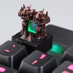 WOW Dark Portal World of Warcraft Custom Keycap High Quality Handmade Unique Animation Personalize Mechanical Keycaps